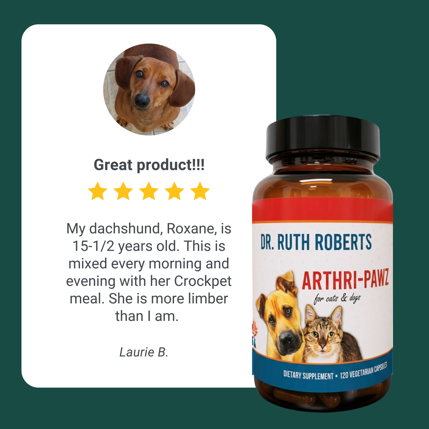 Arthri-Pawz – con glucosamina para gatos y perros 