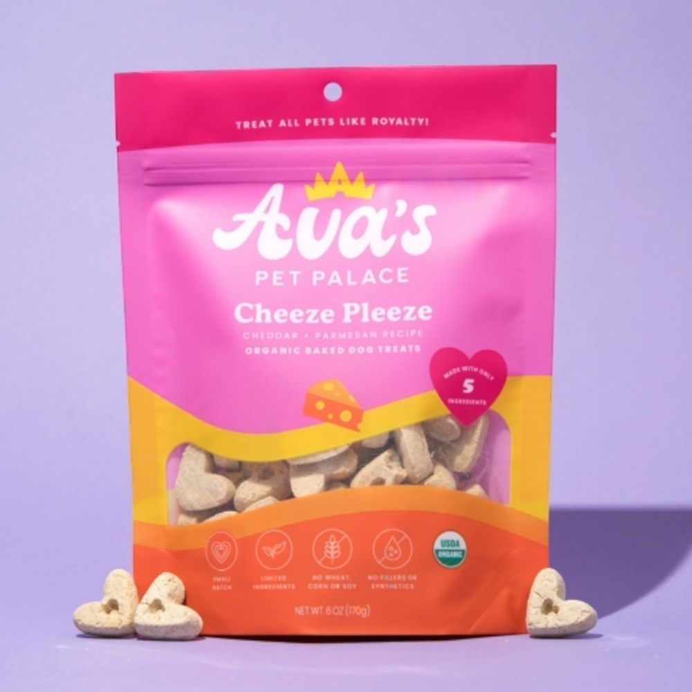 Friandises bio cuites au four pour chiens Ava's Pet Palace - Cheeze Pleeze (170 g) / Lot de 2