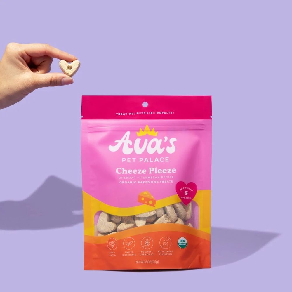 Friandises bio cuites au four pour chiens Ava's Pet Palace - Cheeze Pleeze (170 g) / Lot de 2