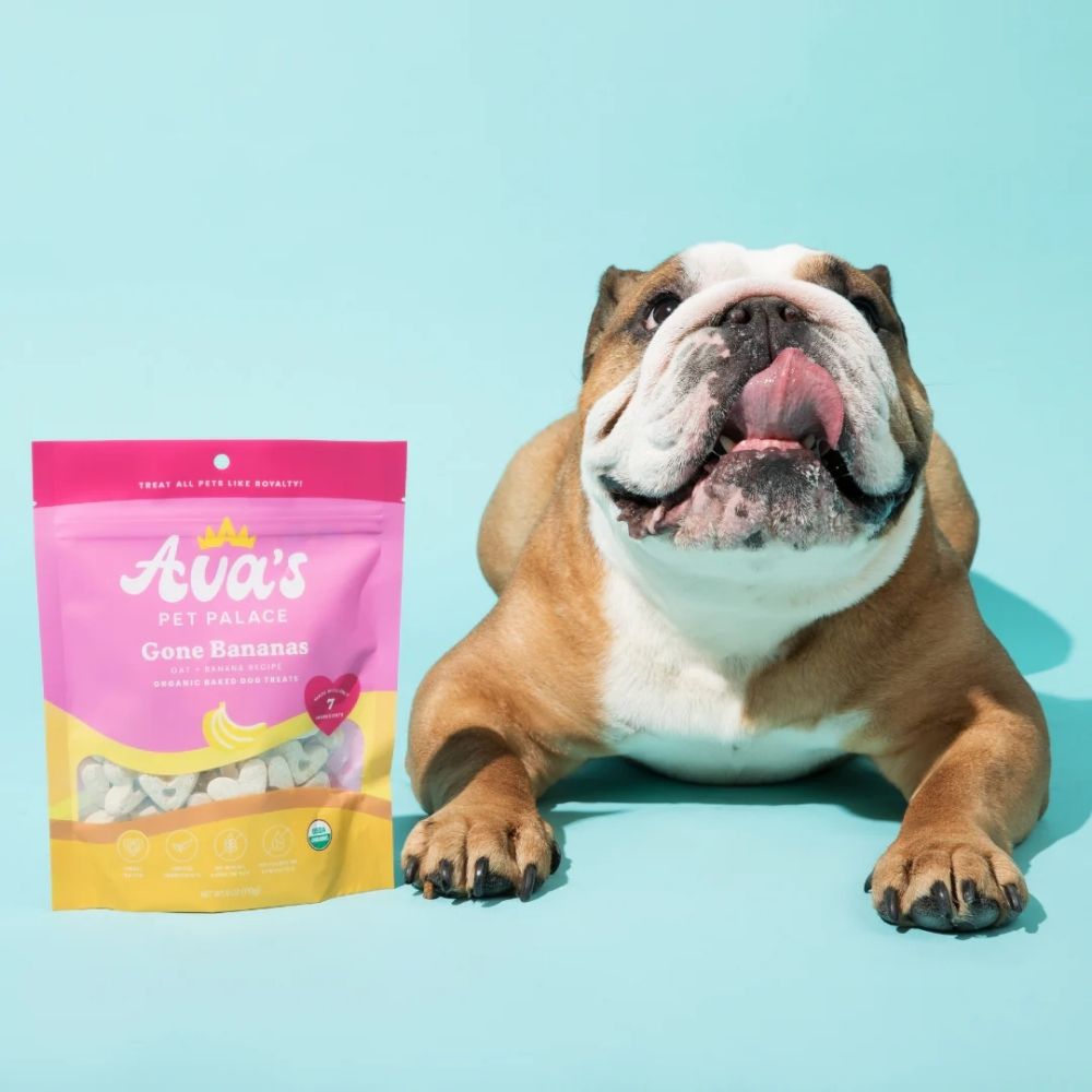 Premios orgánicos horneados para perros Ava's Pet Palace - Gone Bananas (6 oz) / Paquete de 2