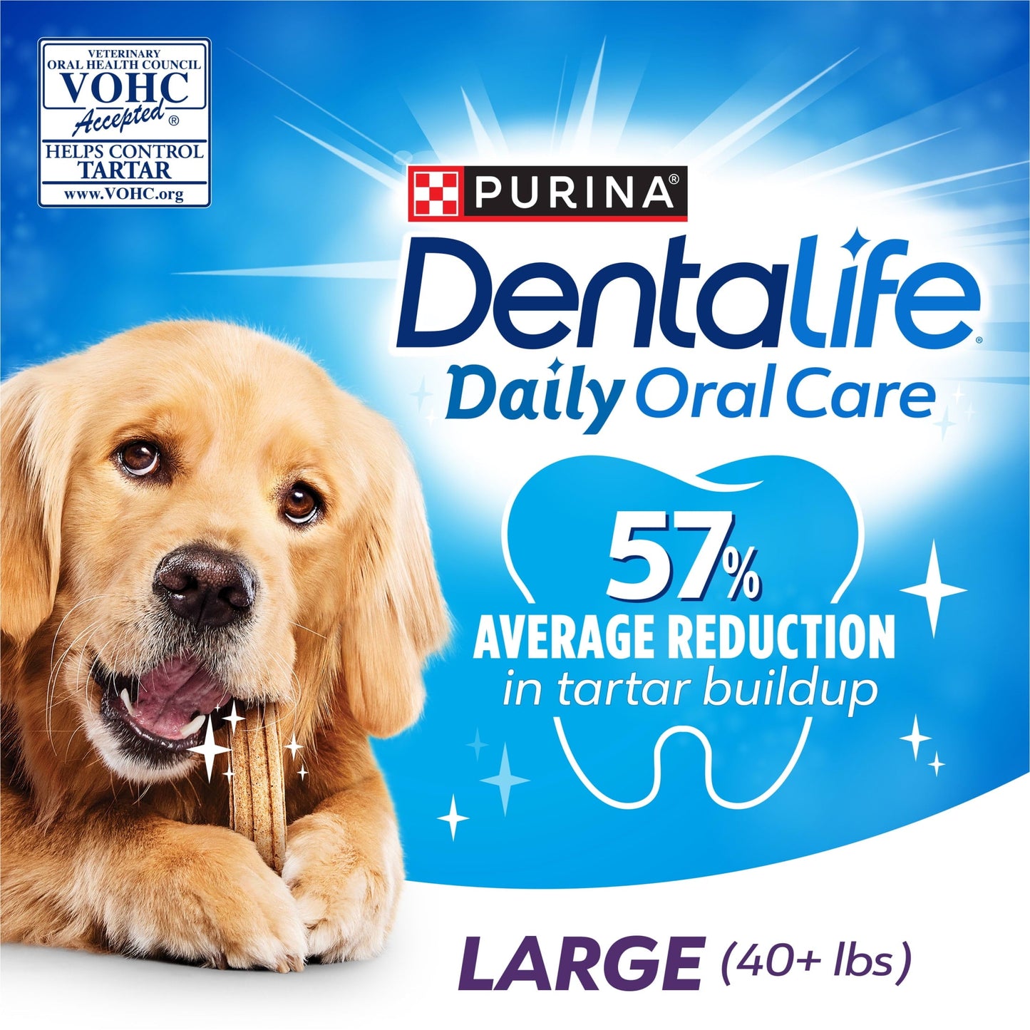 Friandises dentaires Purina Daily Oral Care pour grands chiens au poulet