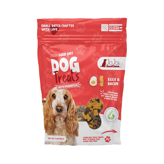 Friandises à mâcher moelleuses pour chiens, saveur œufs frais et bacon (paquet de 2)