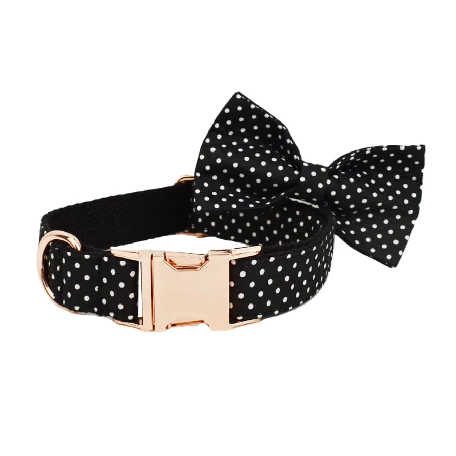 Ensemble classique personnalisé à pois noirs