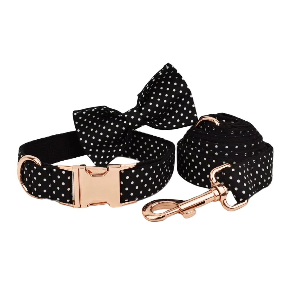 Ensemble classique personnalisé à pois noirs