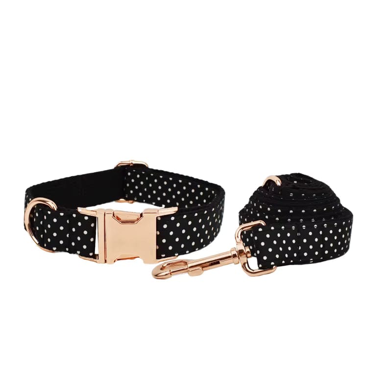Ensemble classique personnalisé à pois noirs