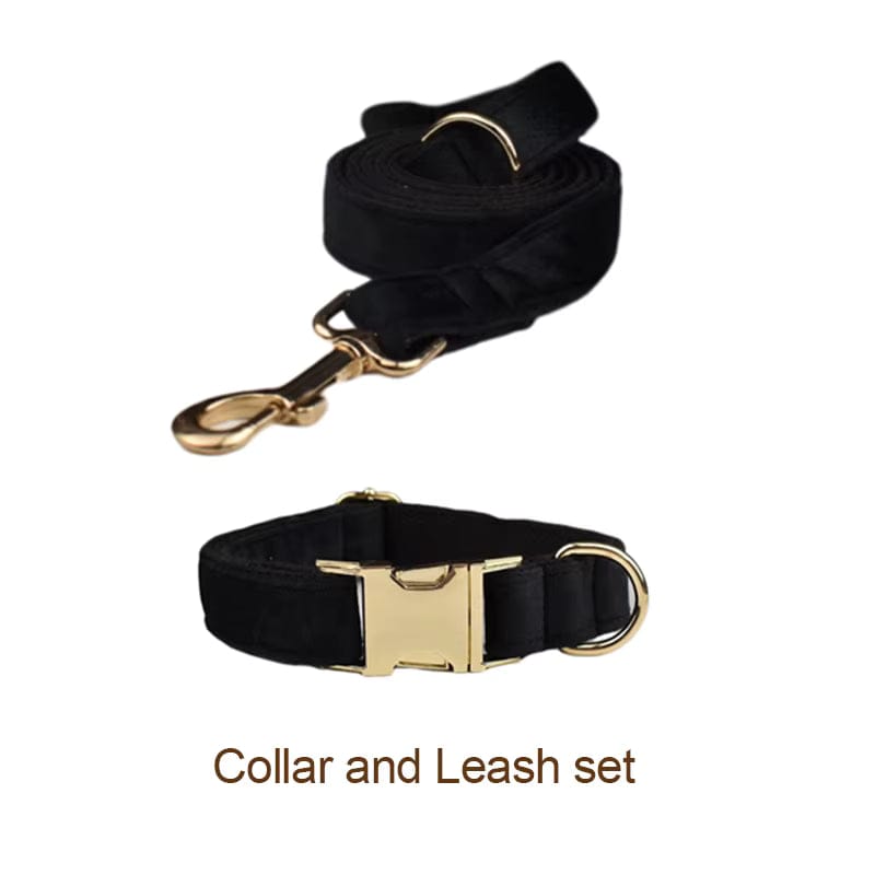 Conjunto clásico de terciopelo negro personalizado