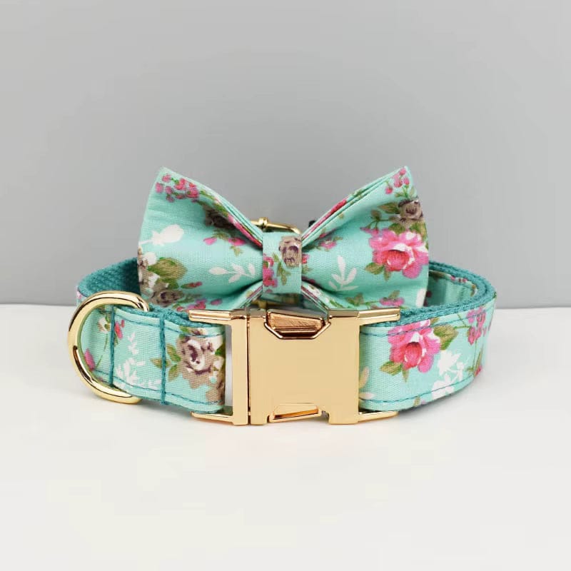 Conjunto clásico floral personalizado de Blue Blossom