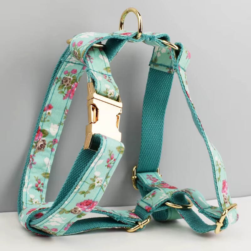 Conjunto clásico floral personalizado de Blue Blossom