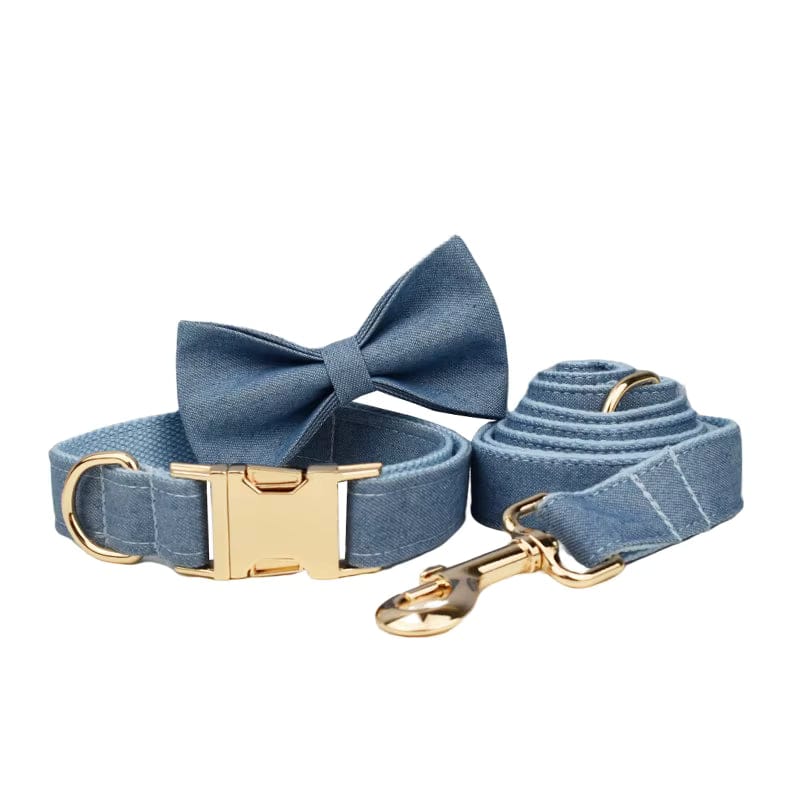 Ensemble classique en denim bleu personnalisé