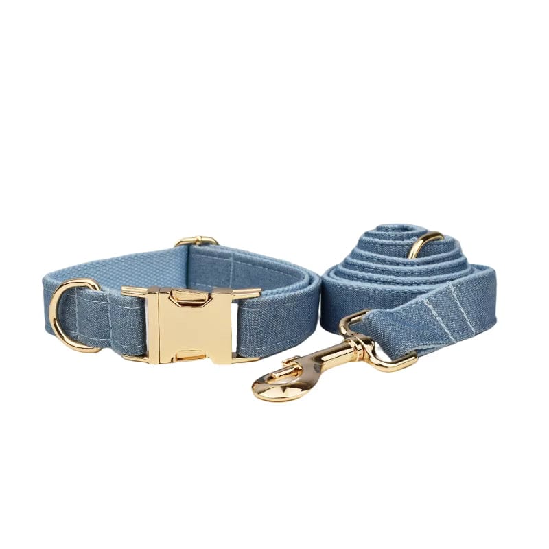 Ensemble classique en denim bleu personnalisé