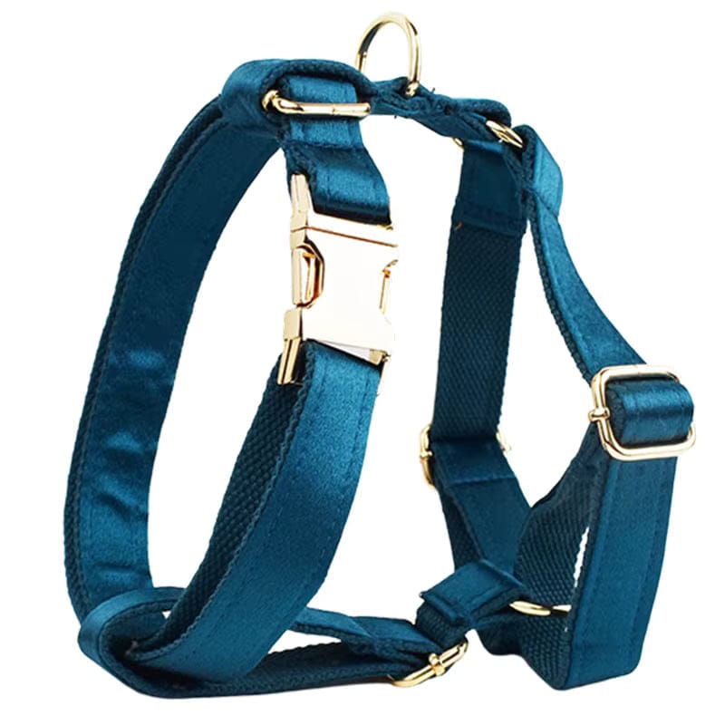 Ensemble classique personnalisé en satin bleu-vert