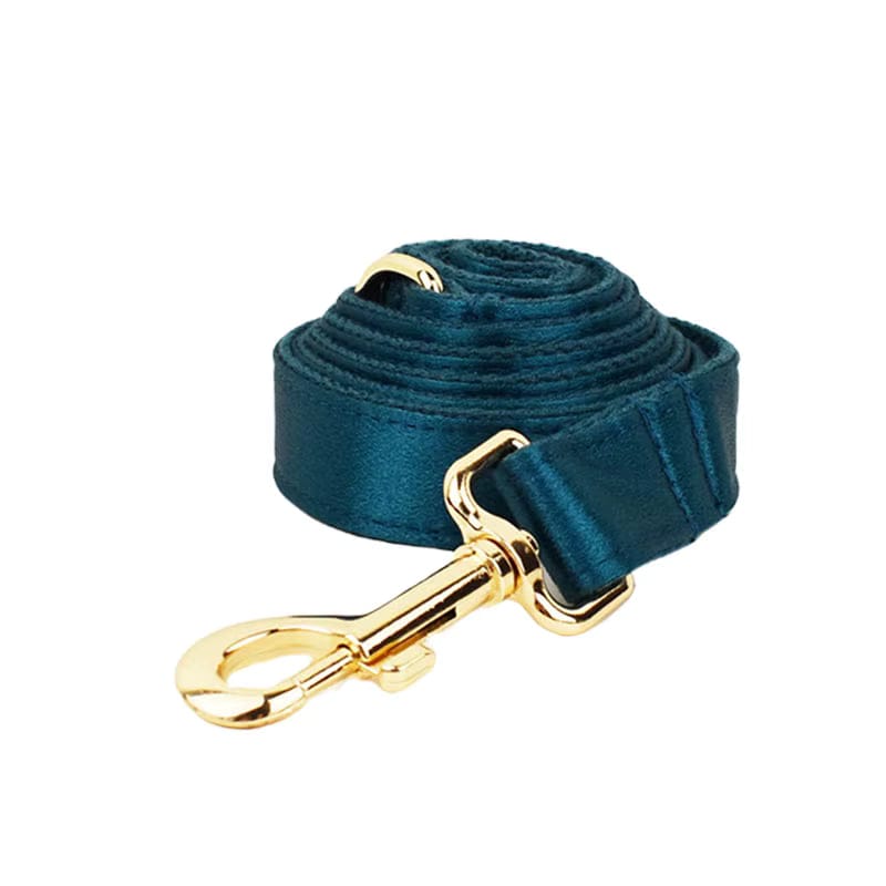 Ensemble classique personnalisé en satin bleu-vert
