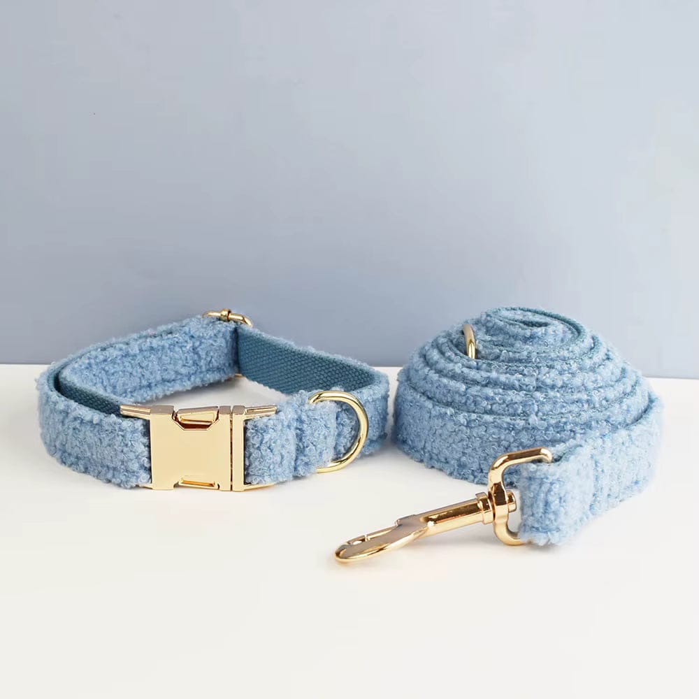 Ensemble classique personnalisé en velours ours bleu