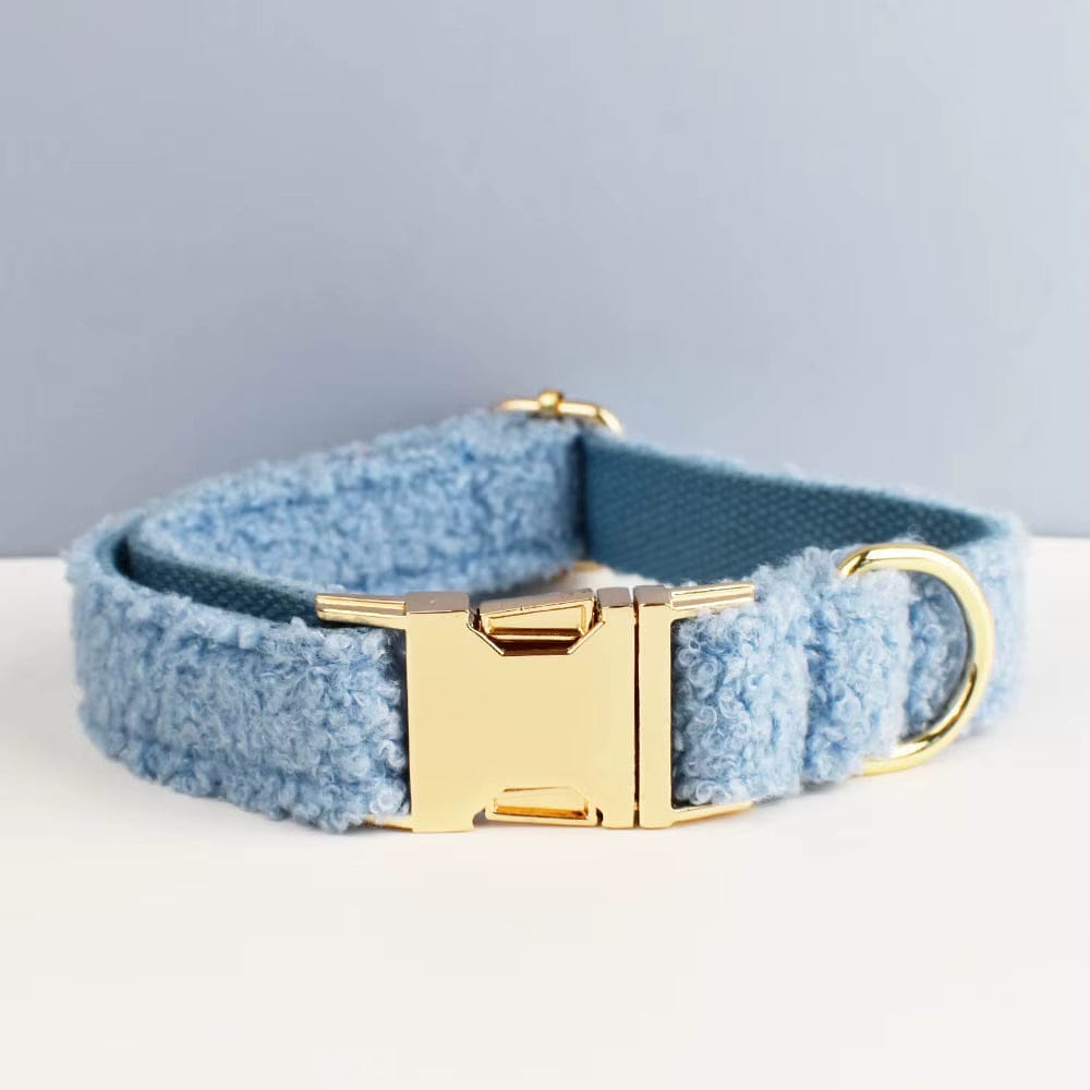 Ensemble classique personnalisé en velours ours bleu