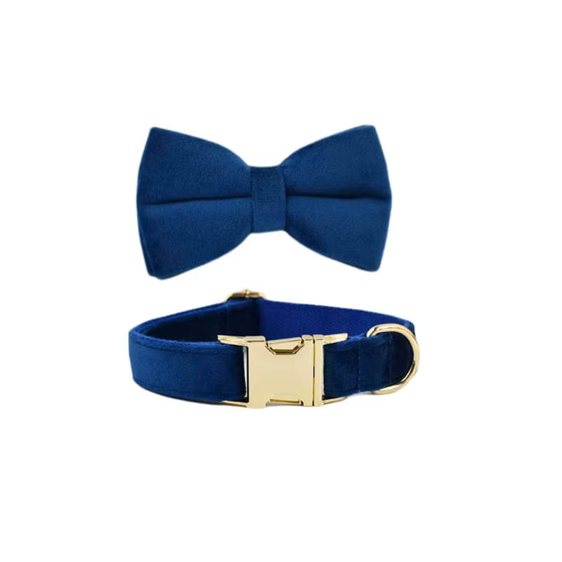 Conjunto clásico de terciopelo azul personalizado