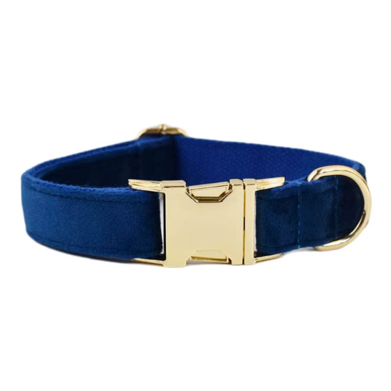 Conjunto clásico de terciopelo azul personalizado