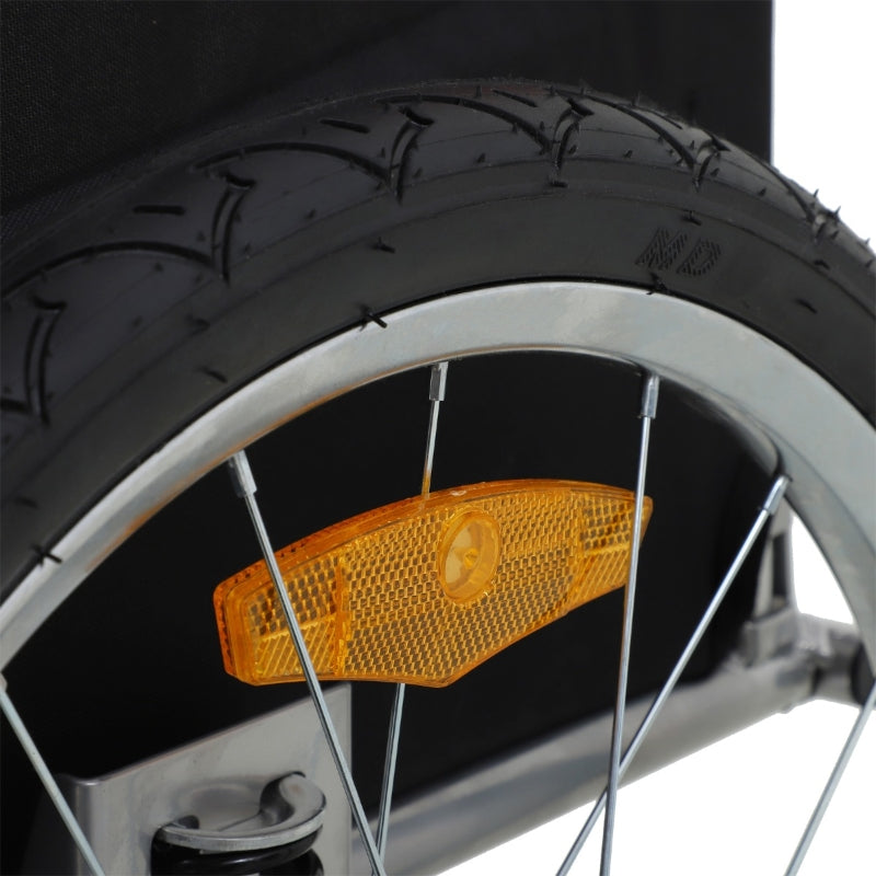 Remolque de bicicleta para perros con suspensión