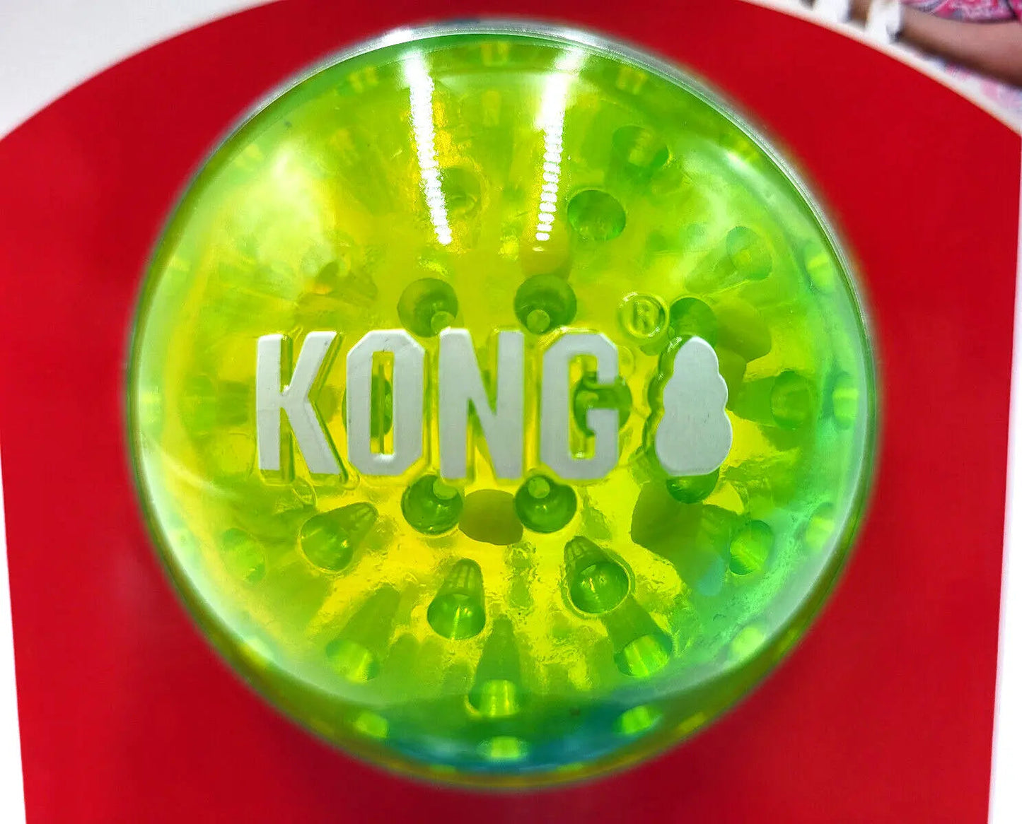 Kong Squeezz Geodz Balls - Juguete flotante para perros (2 unidades, 7,6 cm, colores variados)