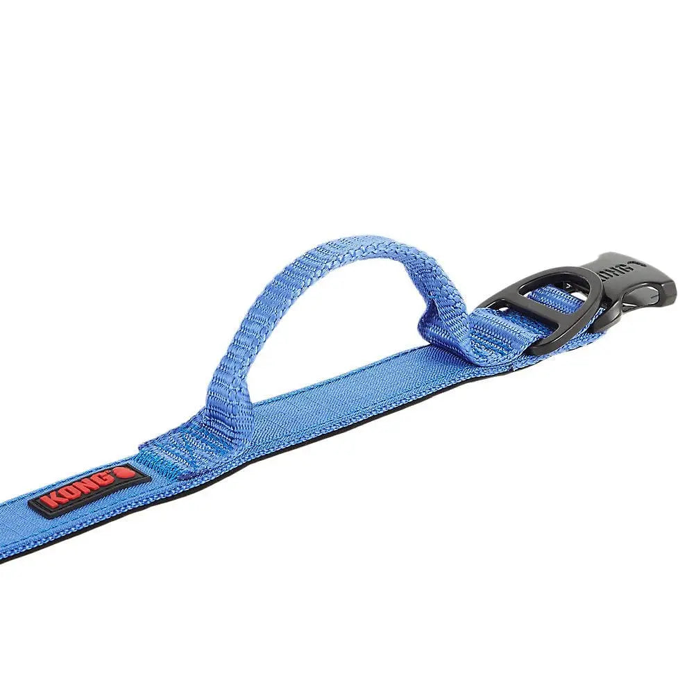 Collier pour chien KONG Ultra Durable avec poignée rembourrée confortable XL Bleu Contrôle réglable