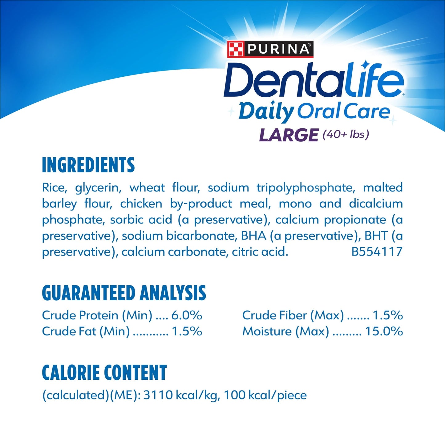 Friandises dentaires Purina Daily Oral Care pour grands chiens au poulet