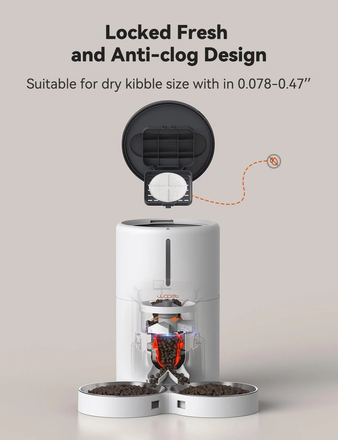 Distributeurs automatiques de nourriture pour 2 chats et chiens