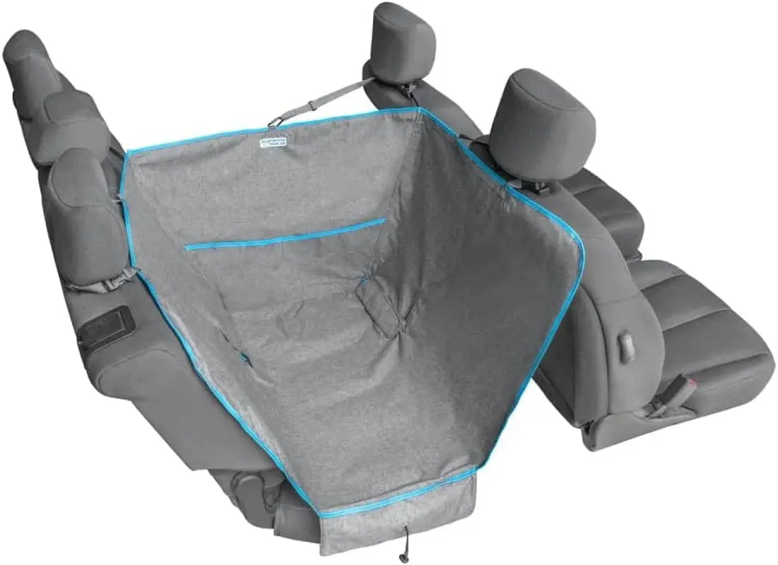 Hamaca de media plaza Heather, funda para asiento de coche para mascotas, hamacas de coche para perros, resistente al agua, 70 cm de ancho (gris jaspeado)