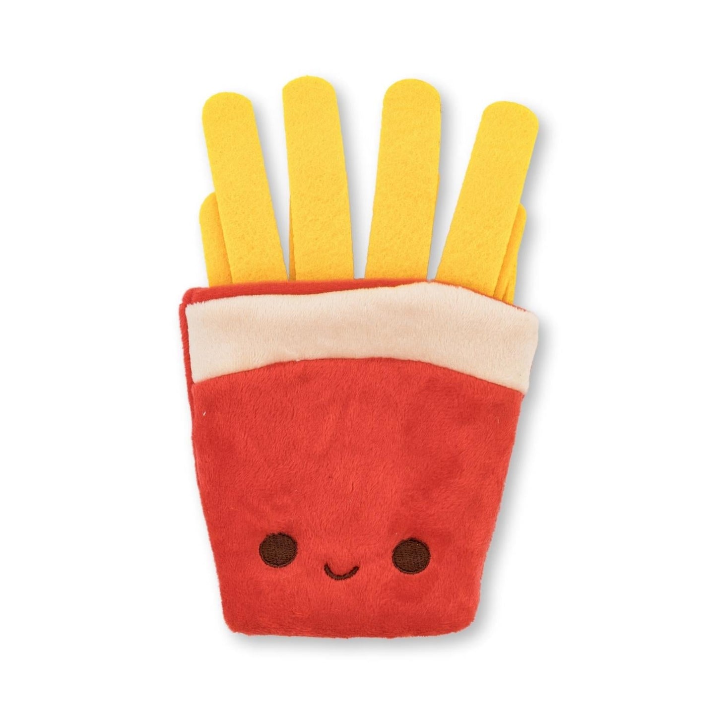 Set de regalo de peluche para perro con cola y papas fritas: con chirriador y papel arrugado para un juego divertido