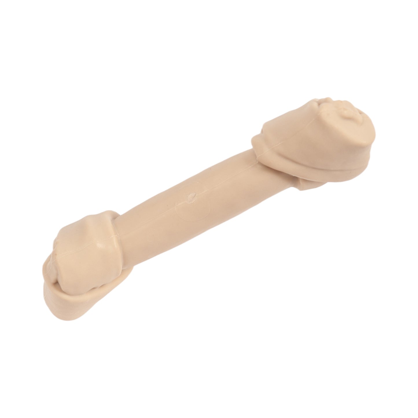 Juguete masticable para perros Country Living con hueso de nailon, duradero y con forma de cuero crudo.