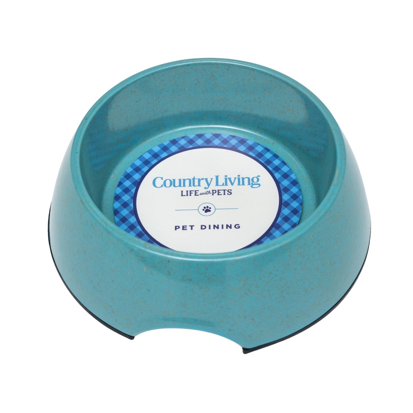 Ensemble de 2 gamelles pour chien en fibre naturelle Country Living – Bleu sarcelle