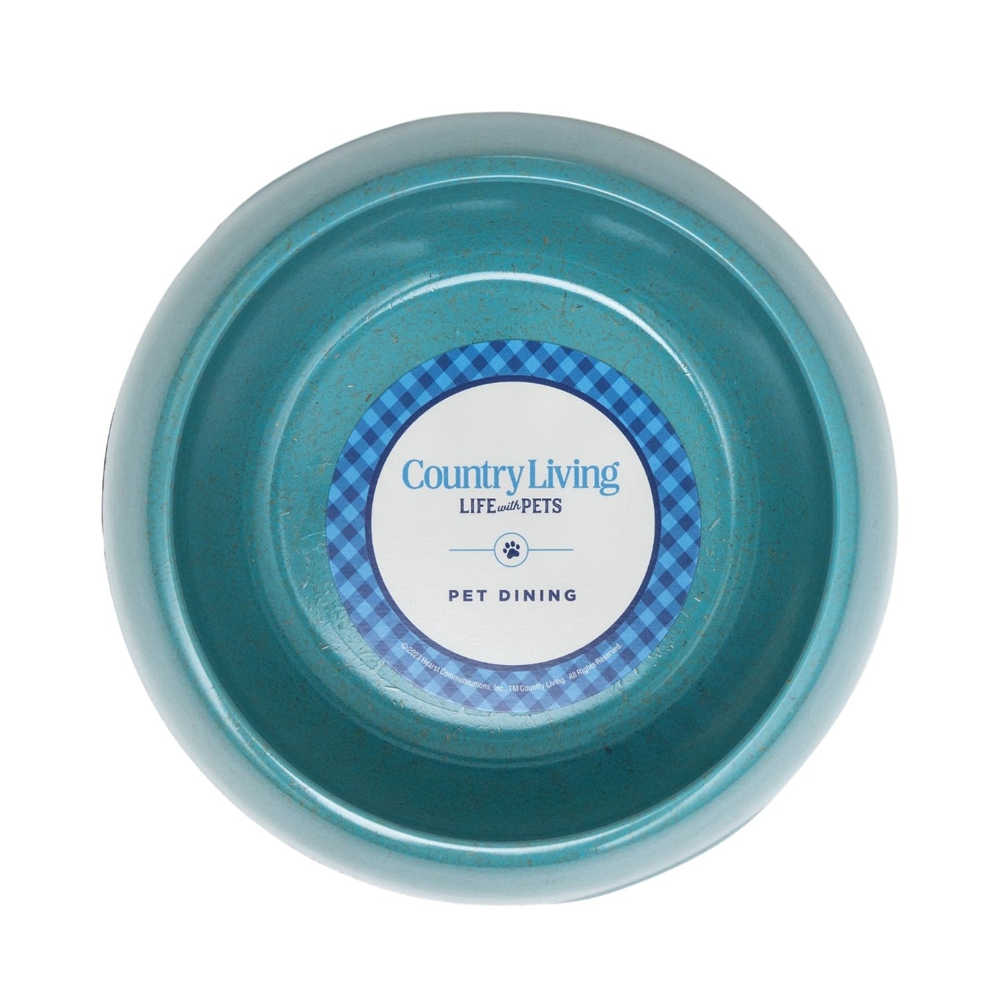 Ensemble de 2 gamelles pour chien en fibre naturelle Country Living – Bleu sarcelle