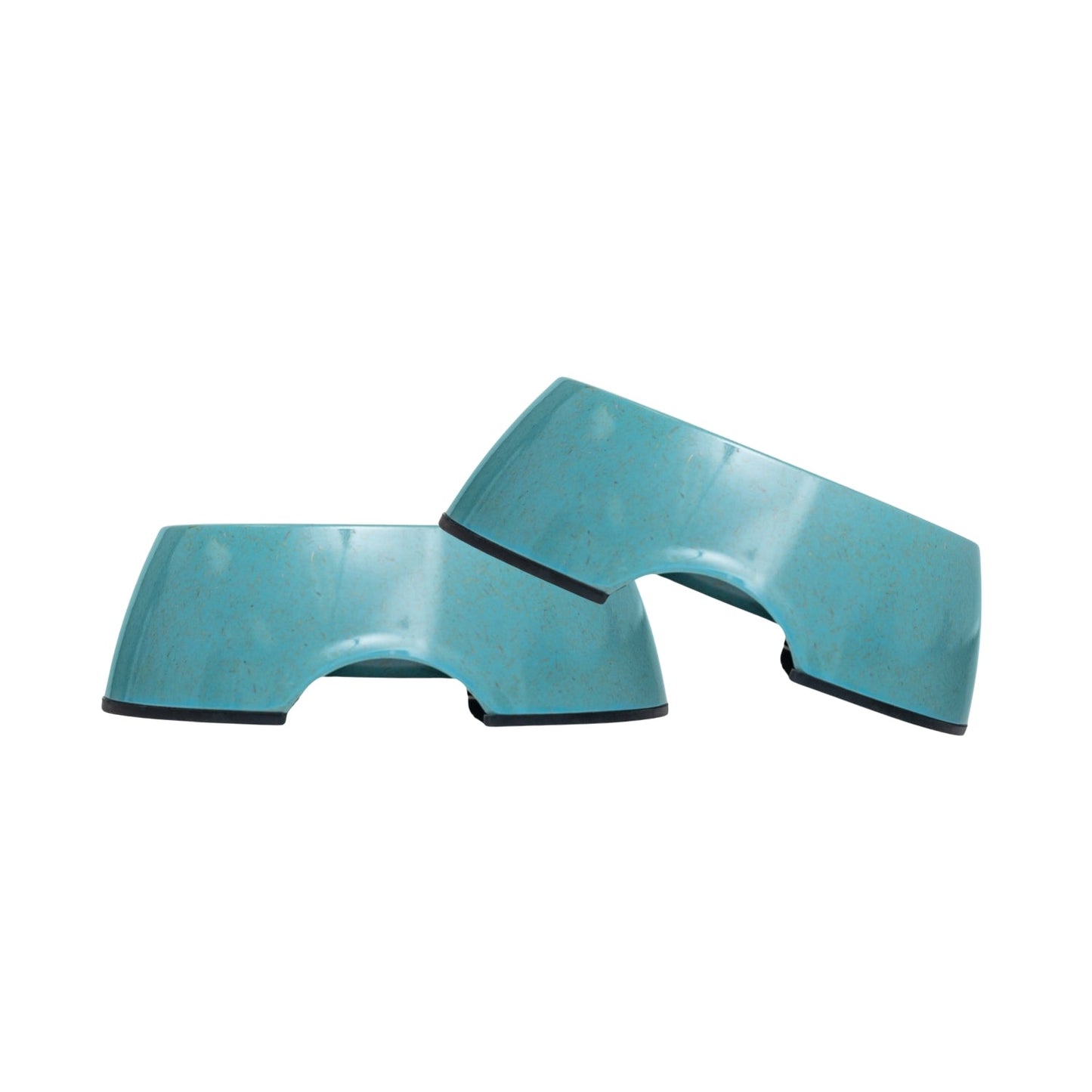 Ensemble de 2 gamelles pour chien en fibre naturelle Country Living – Bleu sarcelle