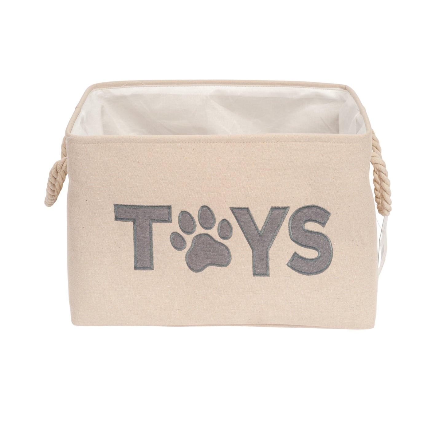 Panier de rangement pliable en tissu Country Living pour jouets pour chiens - Organisateur pratique pour accessoires pour animaux de compagnie