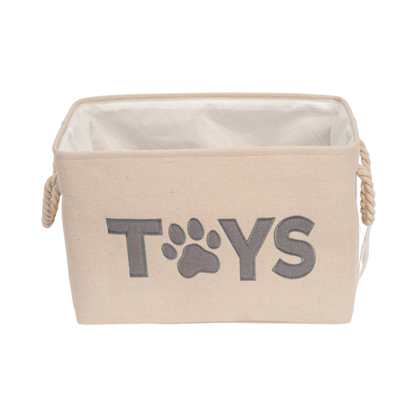 Panier de rangement pliable en tissu Country Living pour jouets pour chiens - Organisateur pratique pour accessoires pour animaux de compagnie