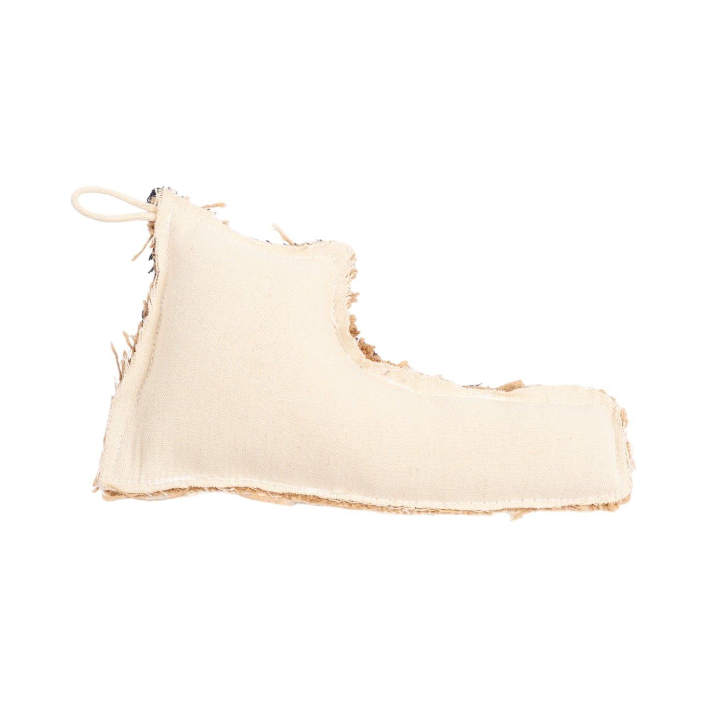 Juguete masticable para perros Country Living de lona y yute con forma de zapato: duradero, seguro y no tóxico.