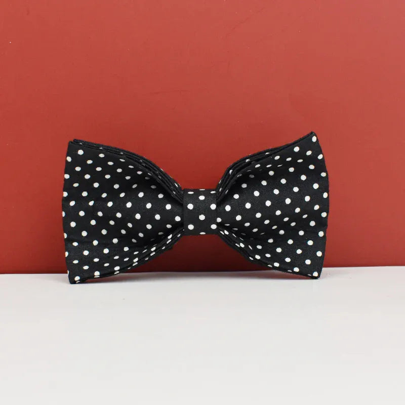 Ensemble classique personnalisé à pois noirs