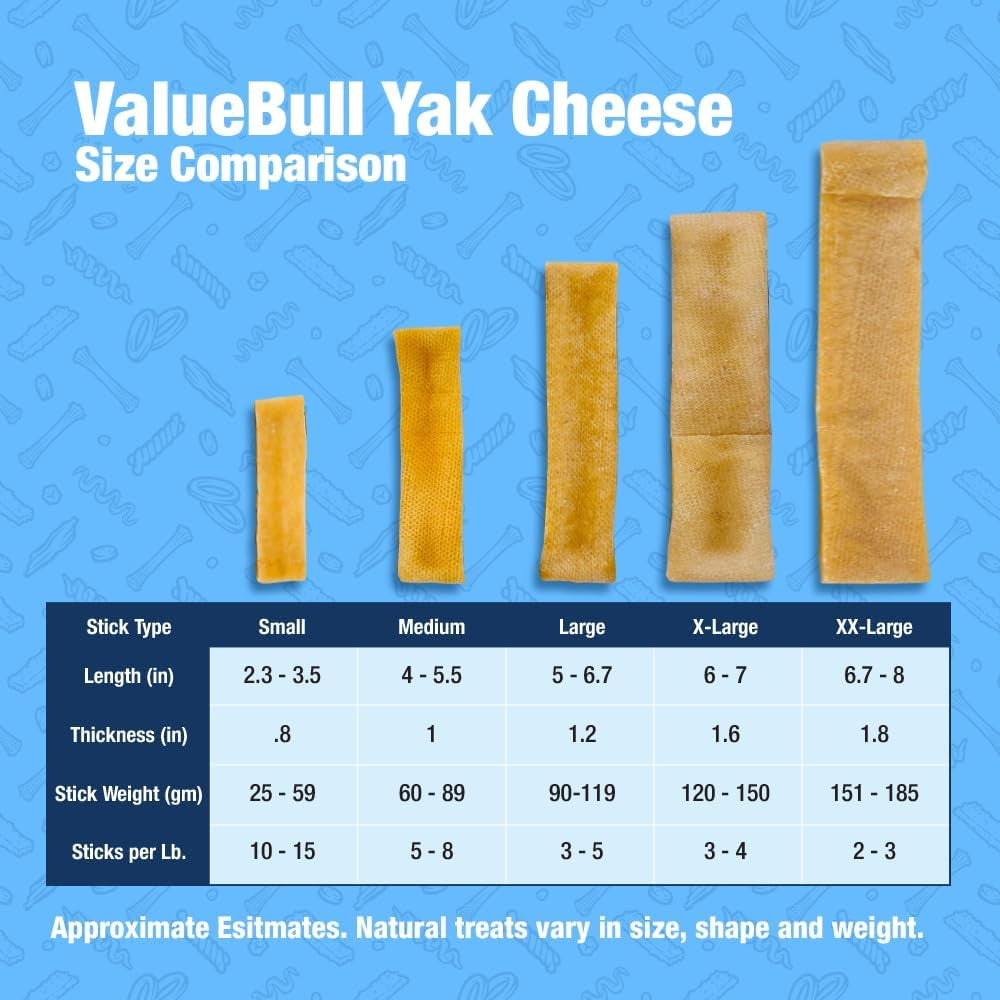 Masticables para perros con queso de yak del Himalaya de 2 libras