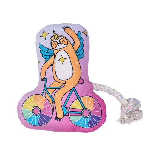 Peluche pour chien Slow Biker – avec couineur et papier froissé pour des heures de jeu amusantes