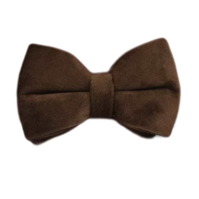 Ensemble classique personnalisé en velours marron foncé