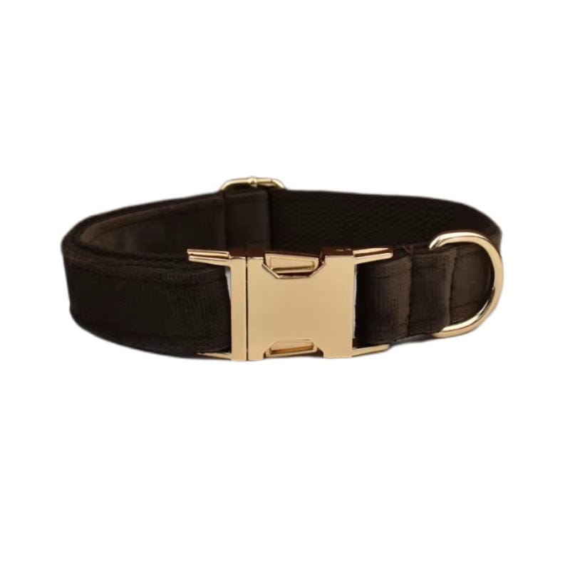 Ensemble classique personnalisé en velours marron foncé