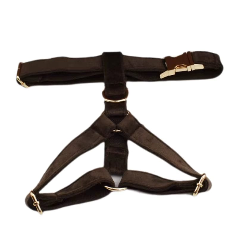 Ensemble classique personnalisé en velours marron foncé
