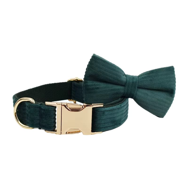 Conjunto clásico de pana verde oscuro personalizado