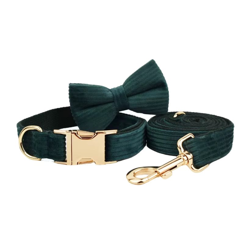 Conjunto clásico de pana verde oscuro personalizado