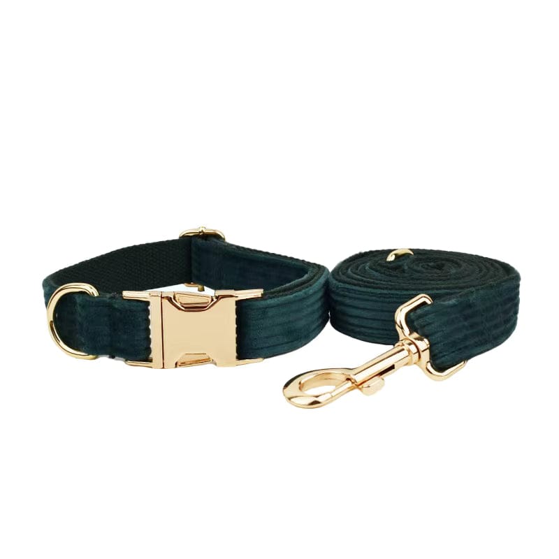 Conjunto clásico de pana verde oscuro personalizado