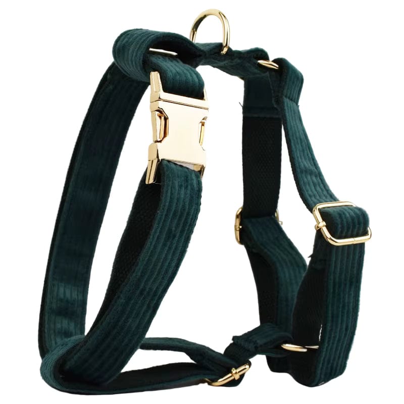 Conjunto clásico de pana verde oscuro personalizado