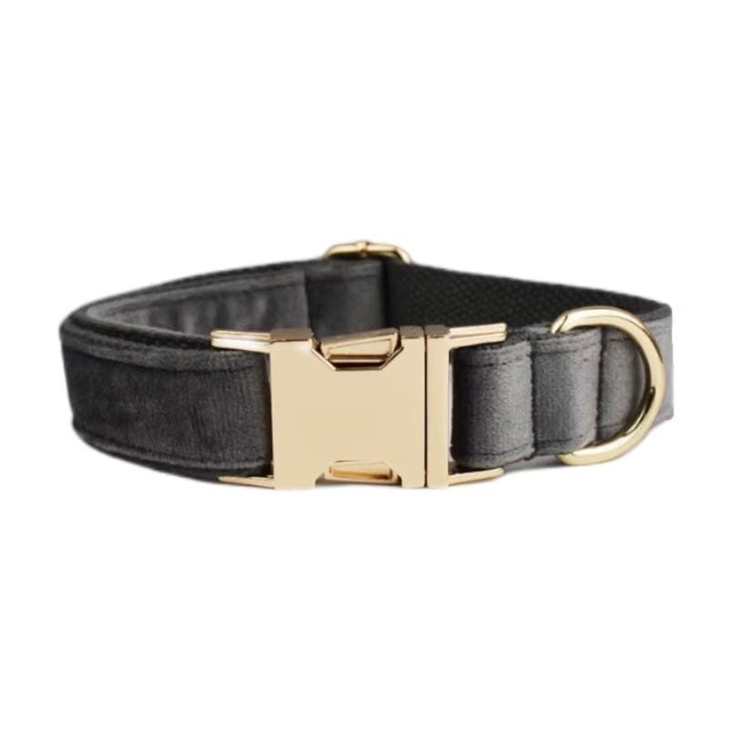 Conjunto clásico de terciopelo gris oscuro personalizado
