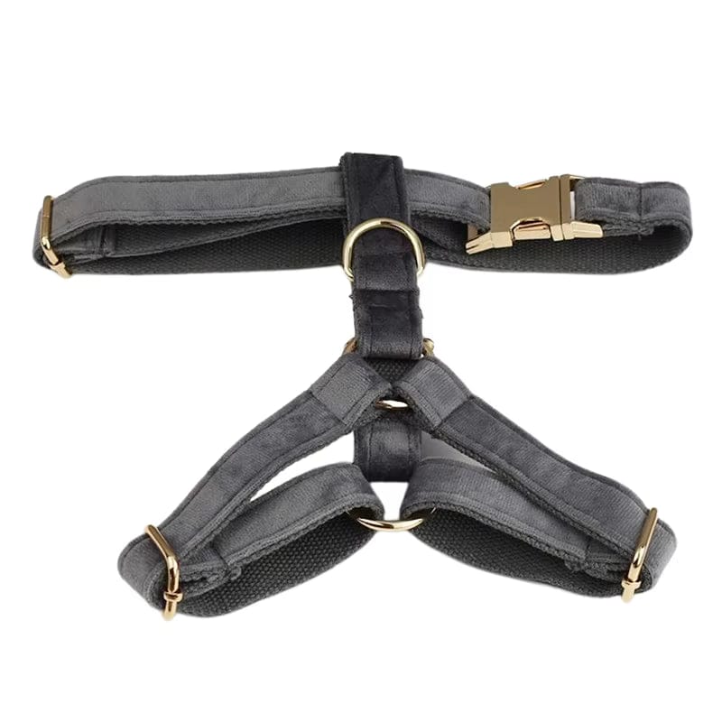 Conjunto clásico de terciopelo gris oscuro personalizado