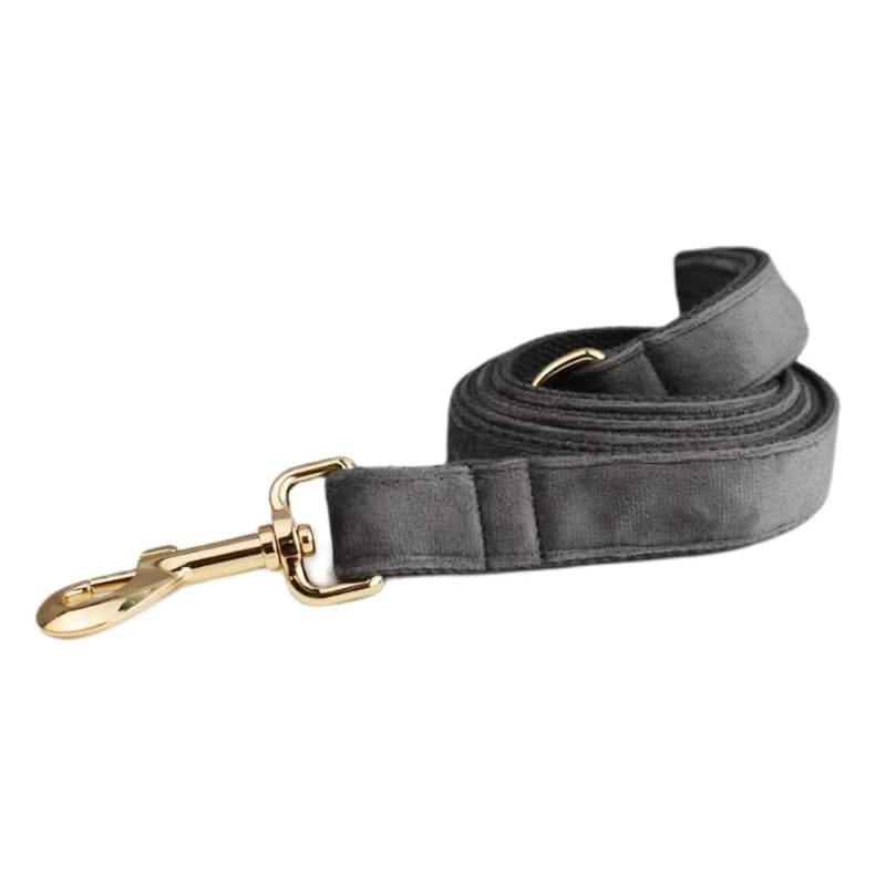 Conjunto clásico de terciopelo gris oscuro personalizado