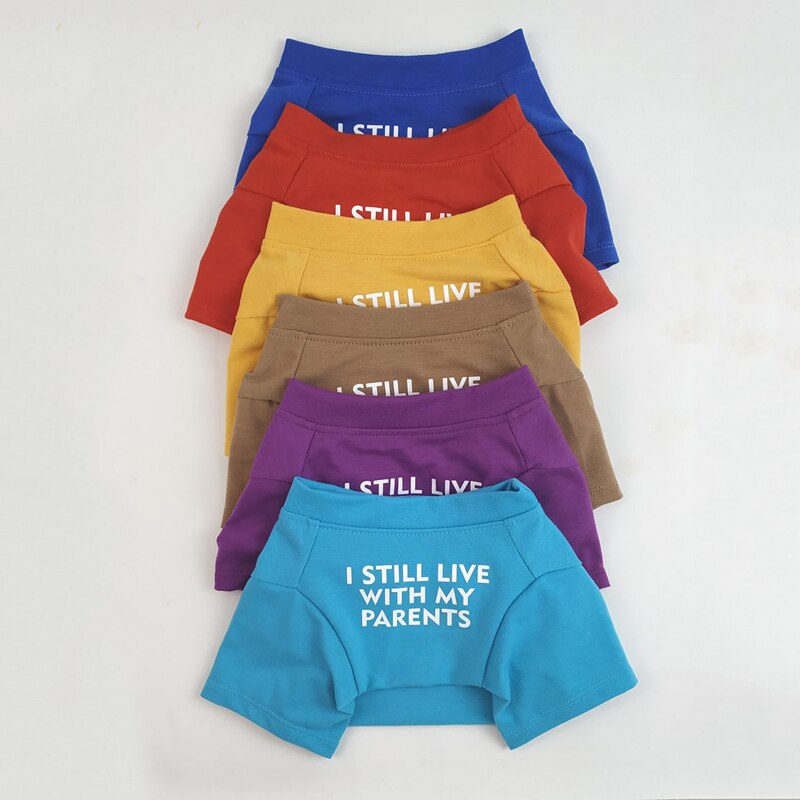 T-shirt « Je vis encore chez mes parents »