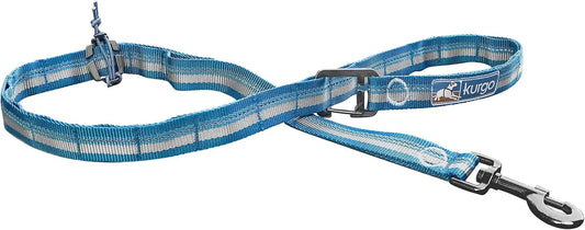 Laisse courte RSG pour chiens | Laisse réglable | Laisse mains libres pour la marche, le jogging ou la course | Laisse personnalisable compatible MOLLE | Poignée de dressage | Attache-sangle | Réfléchissante | 122 cm