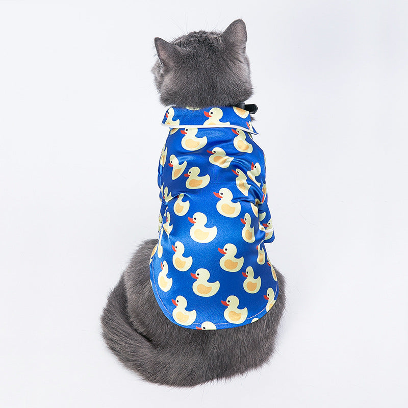 Pijama de seda de pato para mascotas